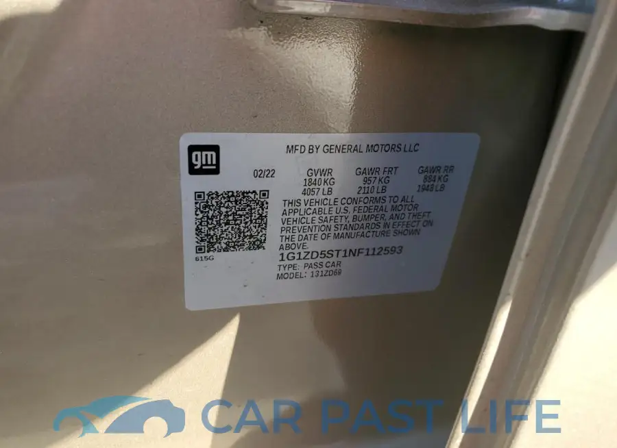 1G1ZD5ST1NF112593# 13