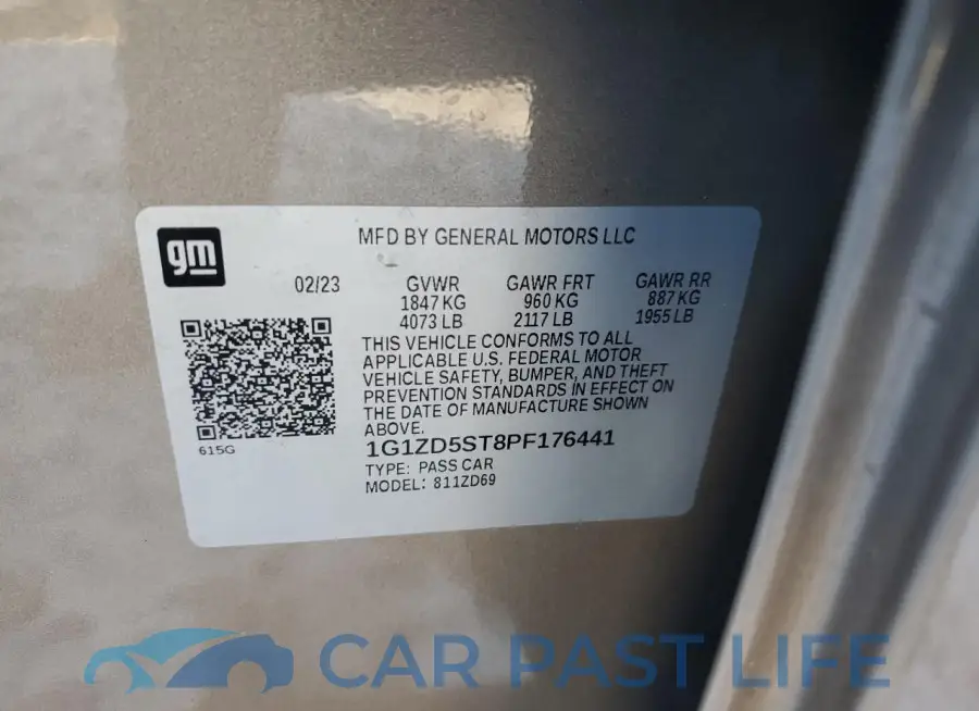 1G1ZD5ST8PF176441# 13
