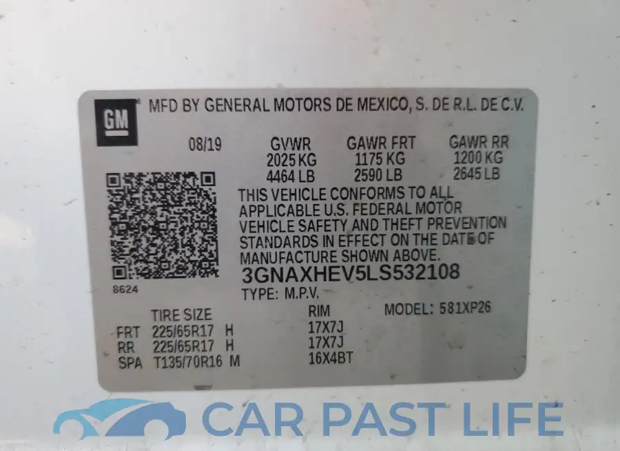 3GNAXHEV5LS532108# 13