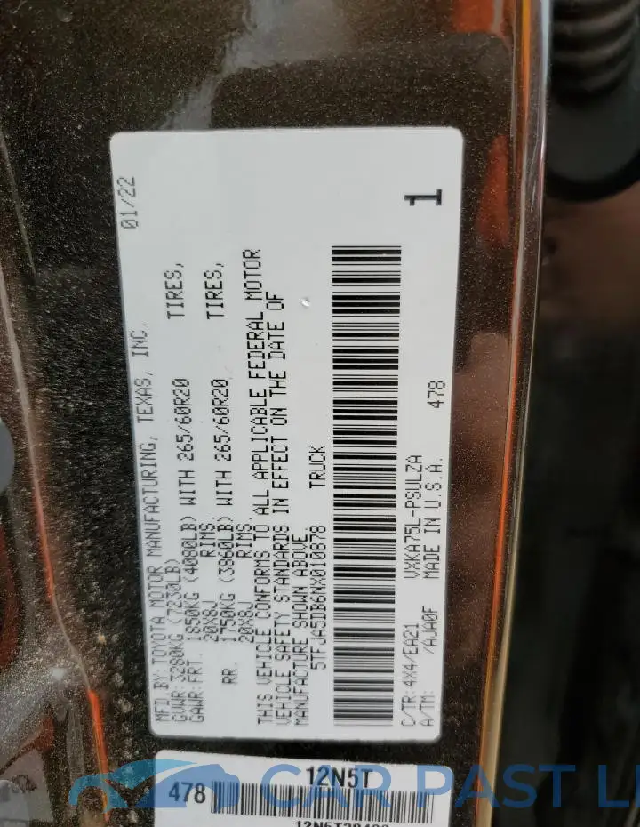 5TFJA5DB6NX010878# 12