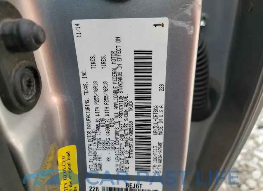 5TFRM5F16FX085869# 12