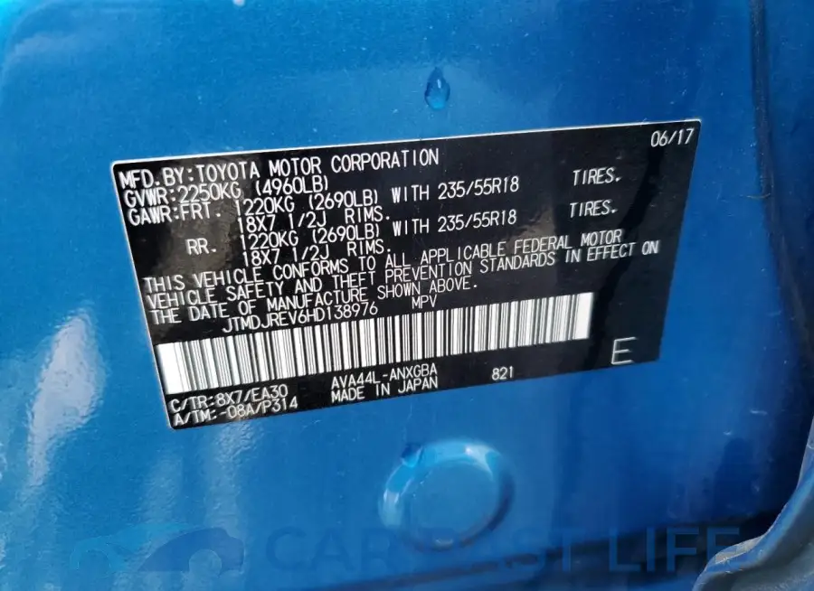 JTMDJREV6HD138976# 13