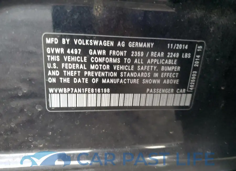 WVWBP7AN1FE816198# 13