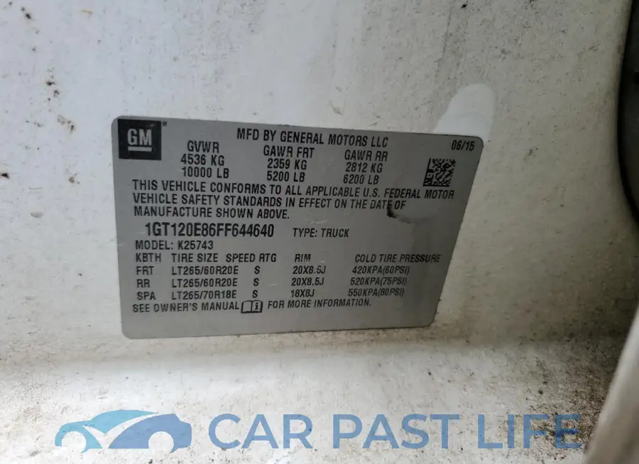 1GT120E86FF644640# 12