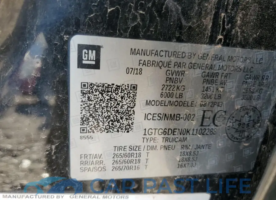 1GTG6DEN0K1102288# 12