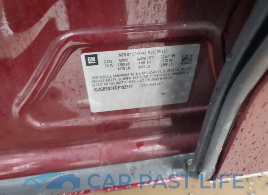 1G4GB5G3XGF192214# 12