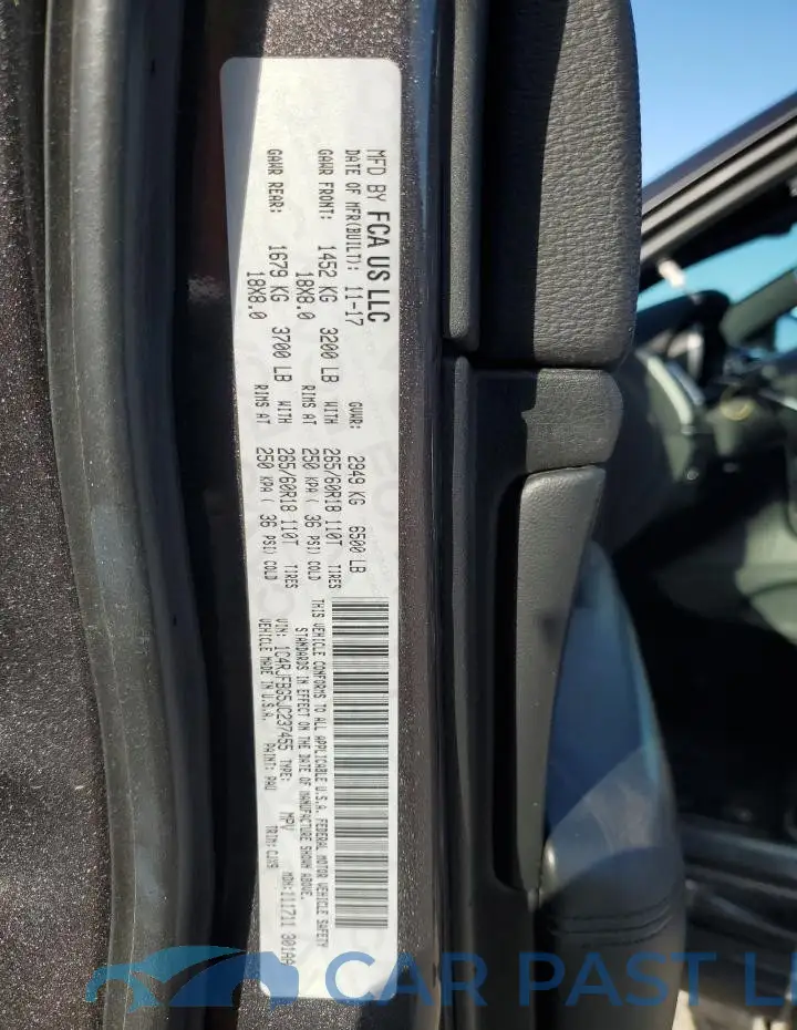 1C4RJFBG5JC237455# 12