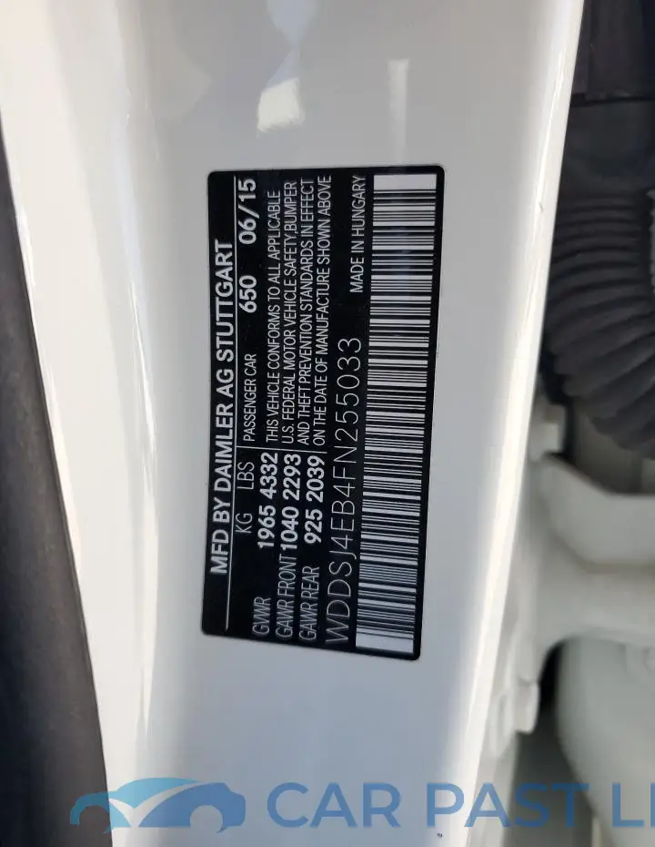 WDDSJ4EB4FN255033# 12