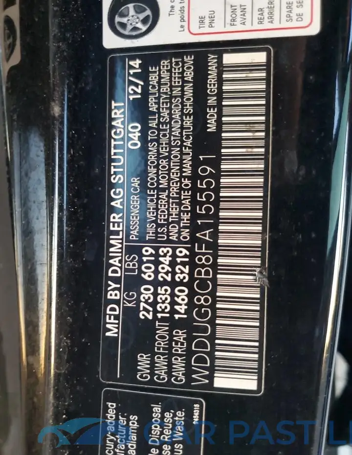 WDDUG8CB8FA155591# 13