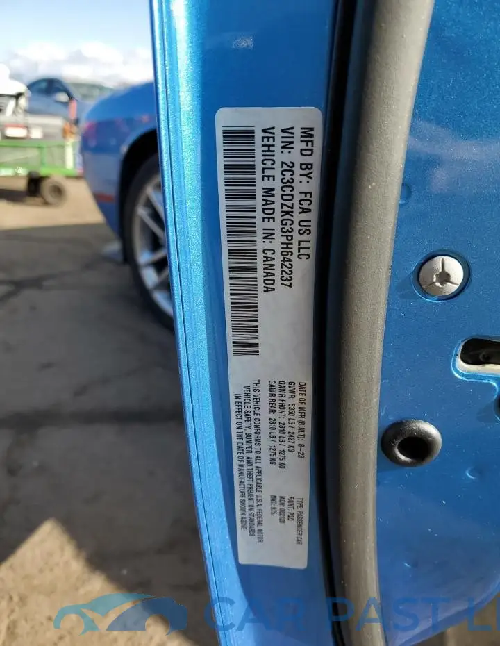 2C3CDZKG3PH642237# 12