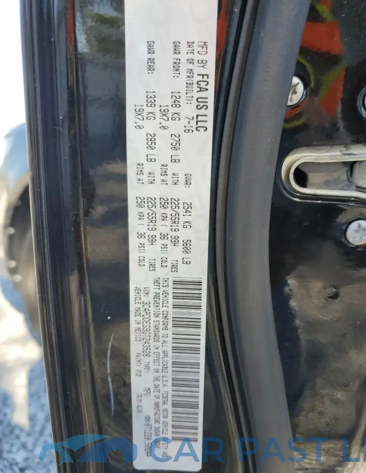 3C4PDDEG9GT243528# 14