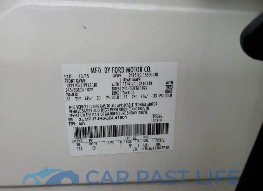 2LMPJ7JR6GBL41901# 14