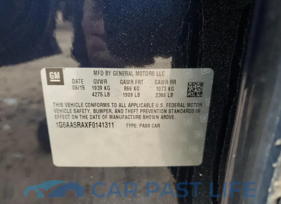 1G6AA5RAXF0141311# 12