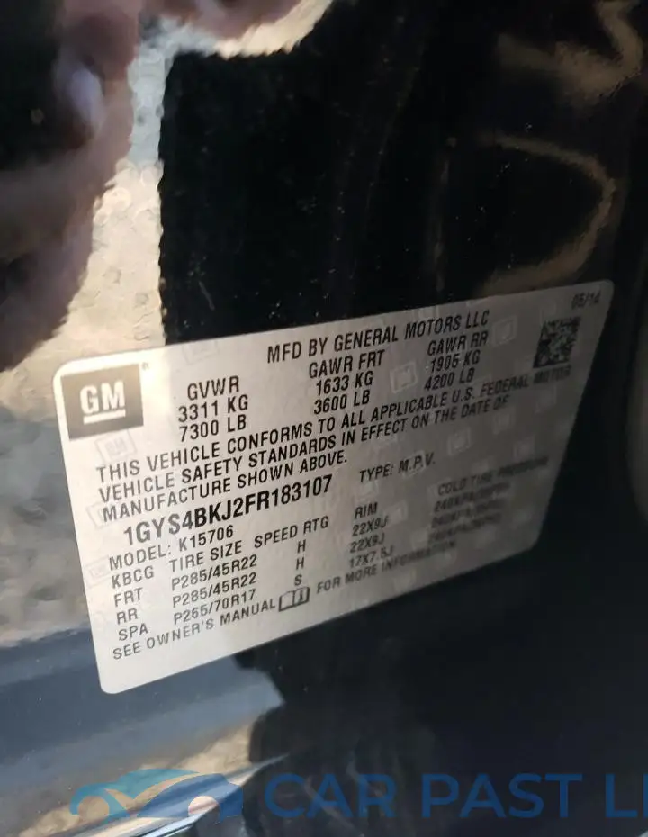 1GYS4BKJ2FR183107# 13