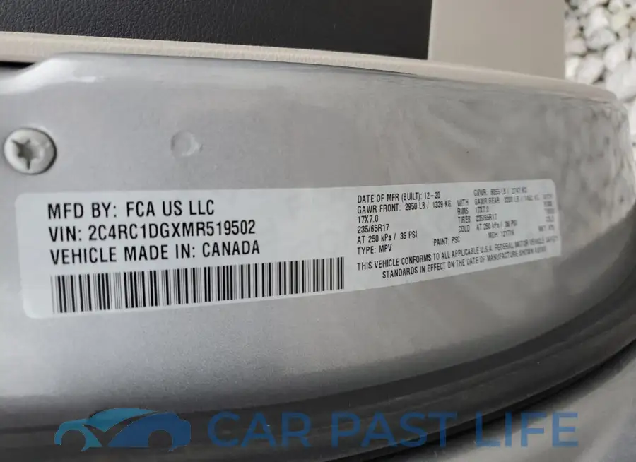 2C4RC1DGXMR519502# 13