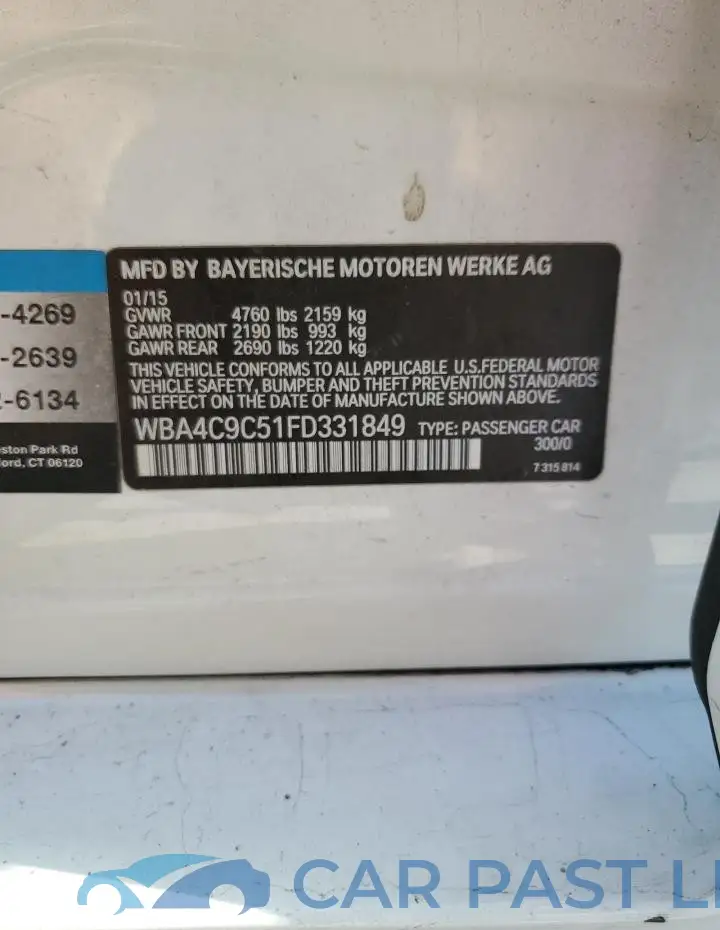 WBA4C9C51FD331849# 13