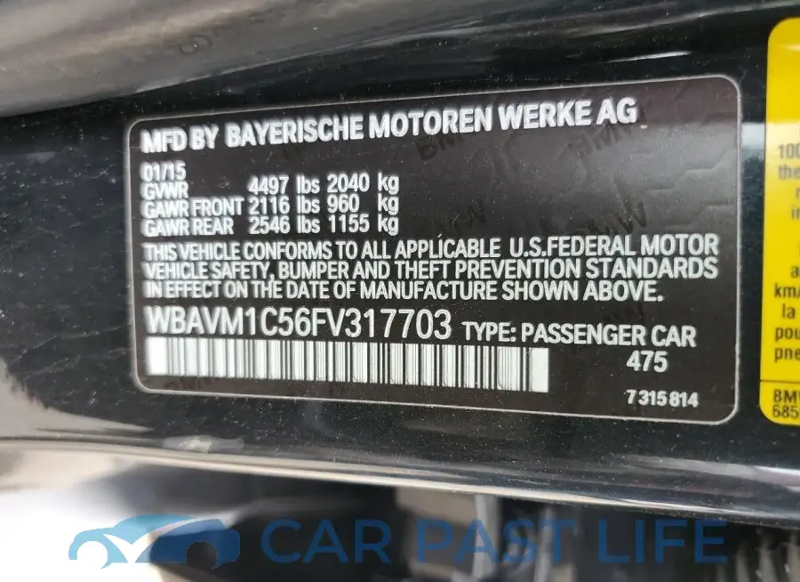 WBAVM1C56FV317703# 13