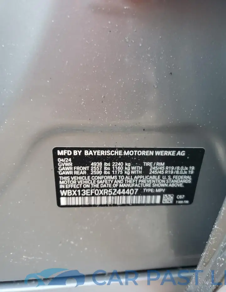 WBX13EF0XR5Z44407# 14