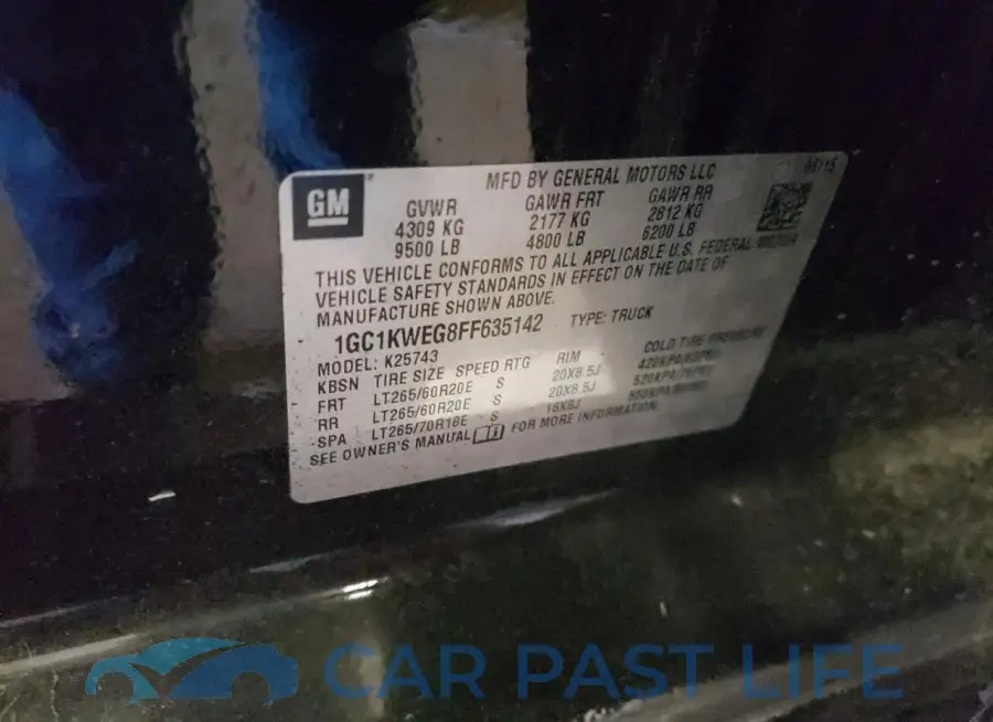 1GC1KWEG8FF635142# 12