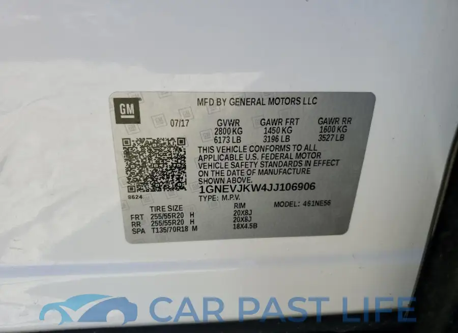 1GNEVJKW4JJ106906# 13
