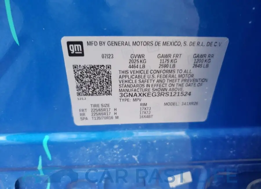 3GNAXKEG3RS121524# 14