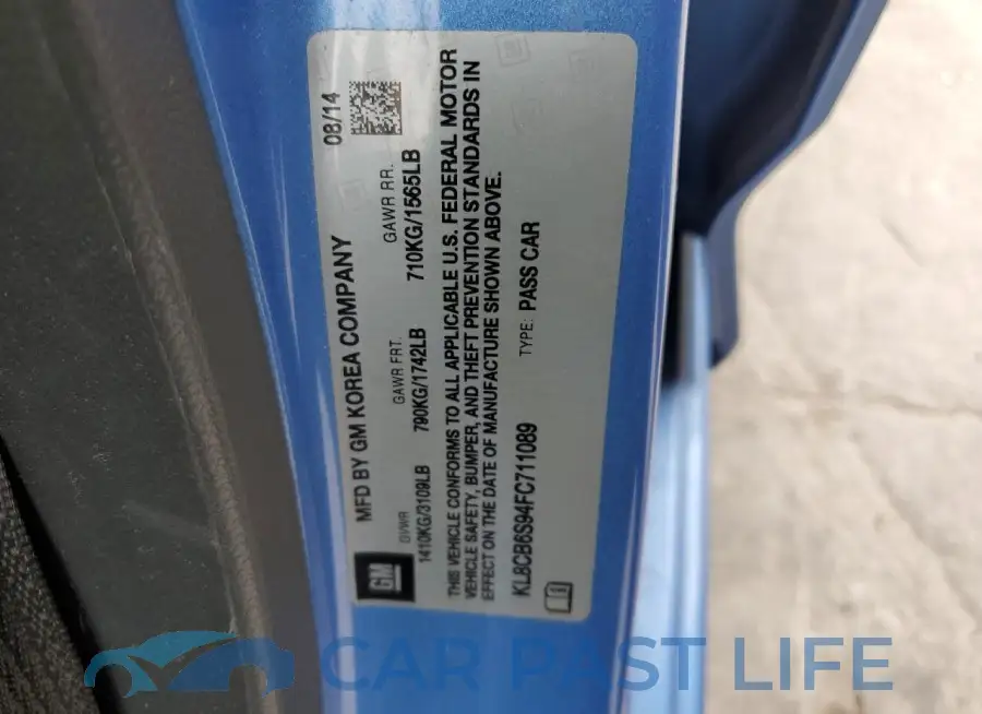 KL8CB6S94FC711089# 12