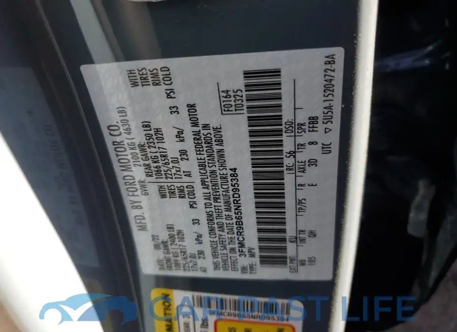 3FMCR9B65NRD95384# 13