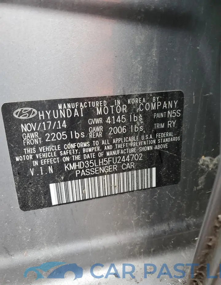 KMHD35LH5FU244702# 12