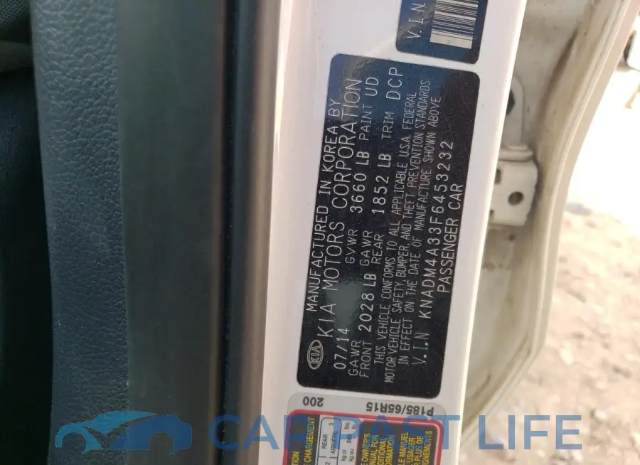 KNADM4A33F6453232# 12