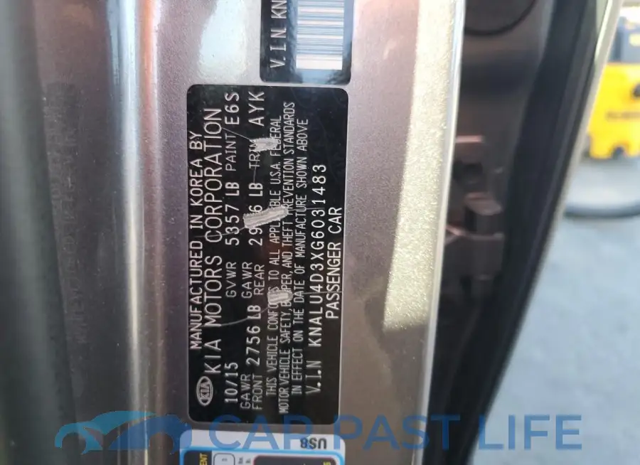 KNALU4D3XG6031483# 12