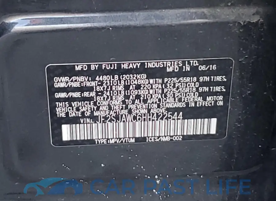 JF2SJAWC6HH422544# 13