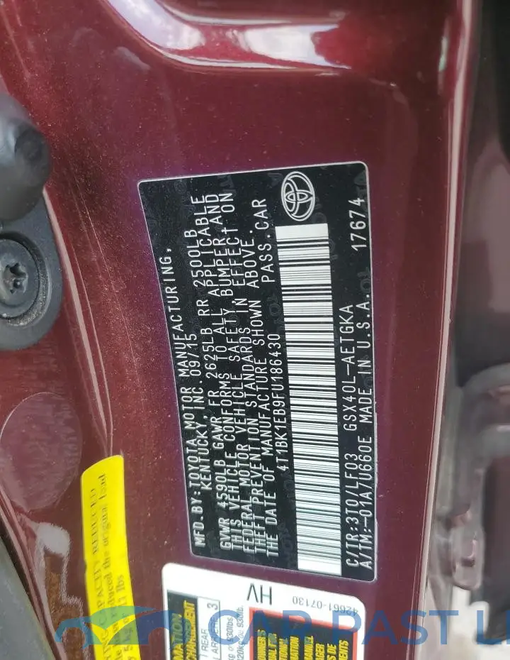 4T1BK1EB9FU186430# 12