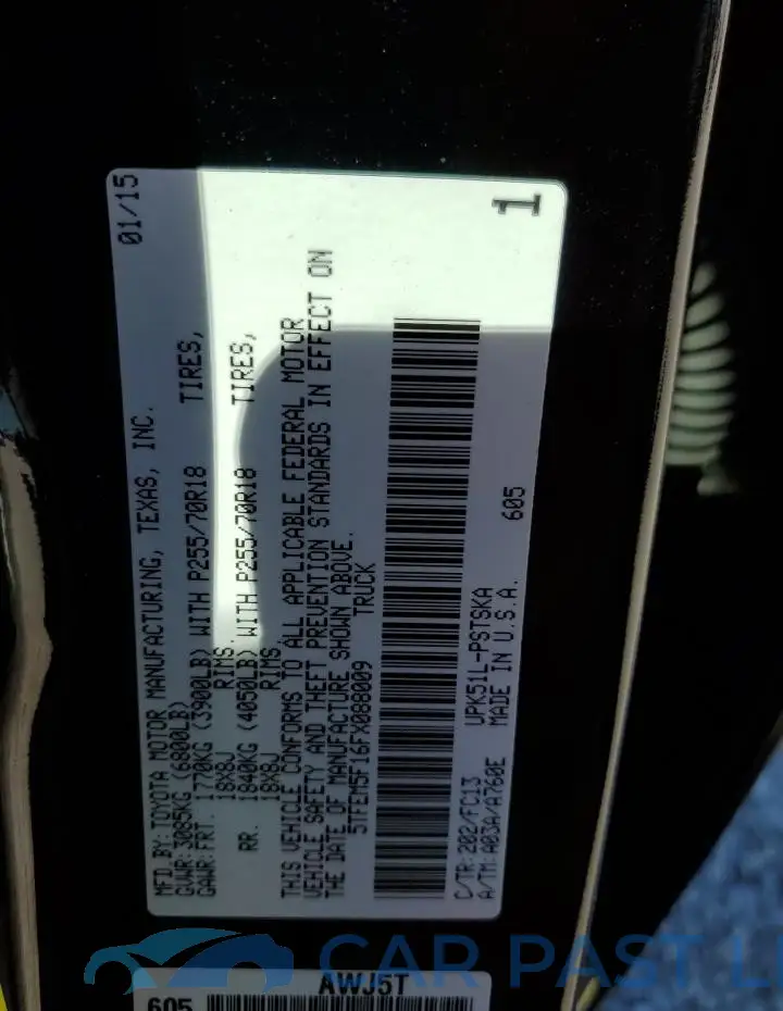 5TFEM5F16FX088009# 13