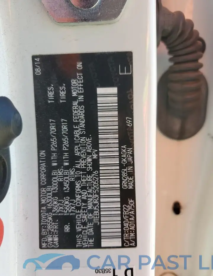JTEBU5JR3F5205276# 13