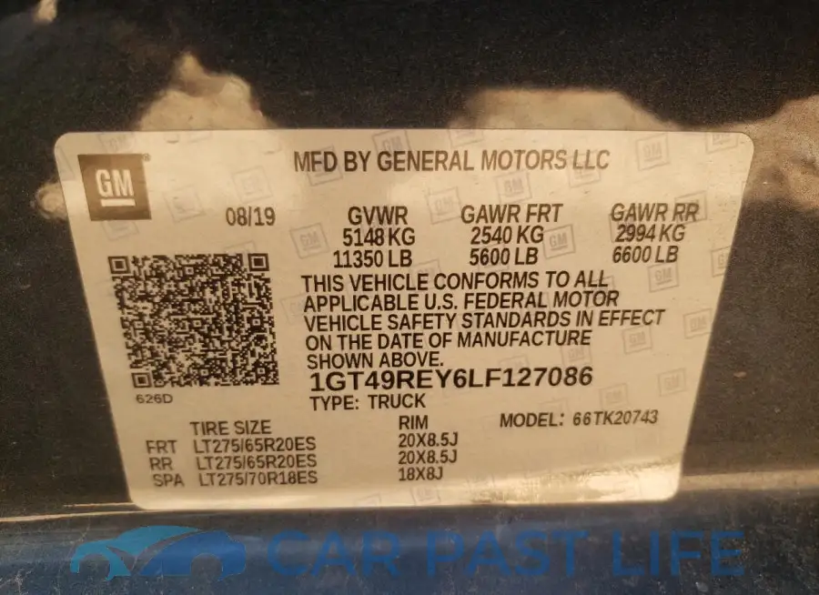 1GT49REY6LF127086# 12