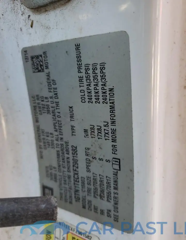 1GTN1TECXFZ901582# 13