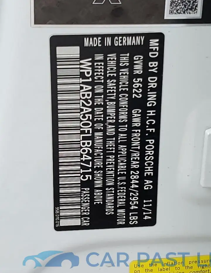 WP1AB2A50FLB64715# 13