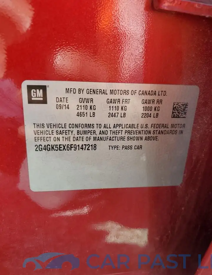 2G4GK5EX6F9147218# 13