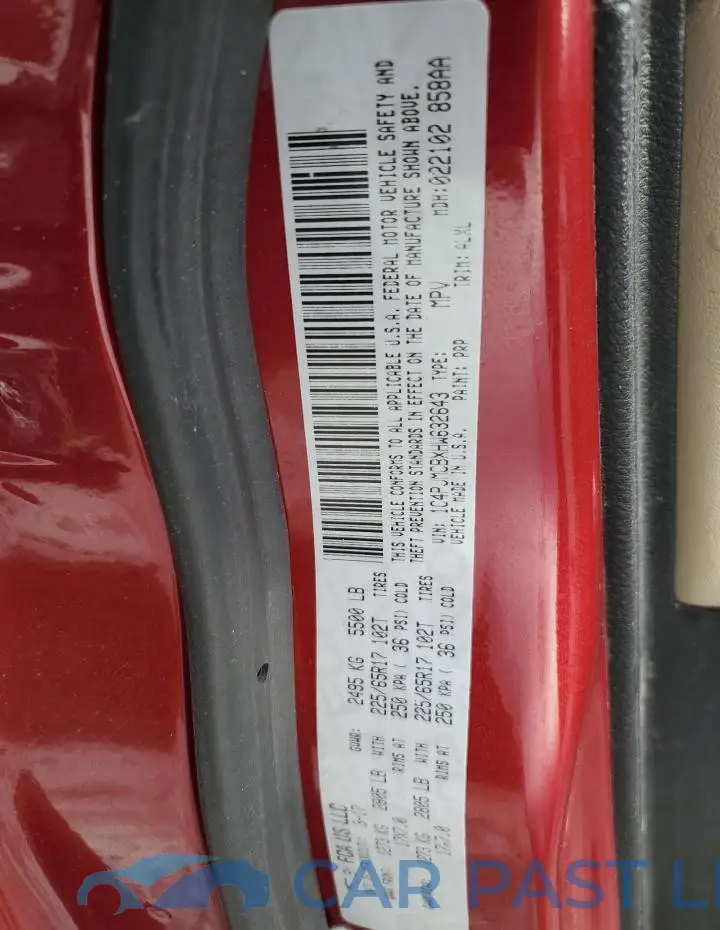 1C4PJMCBXHW632643# 14