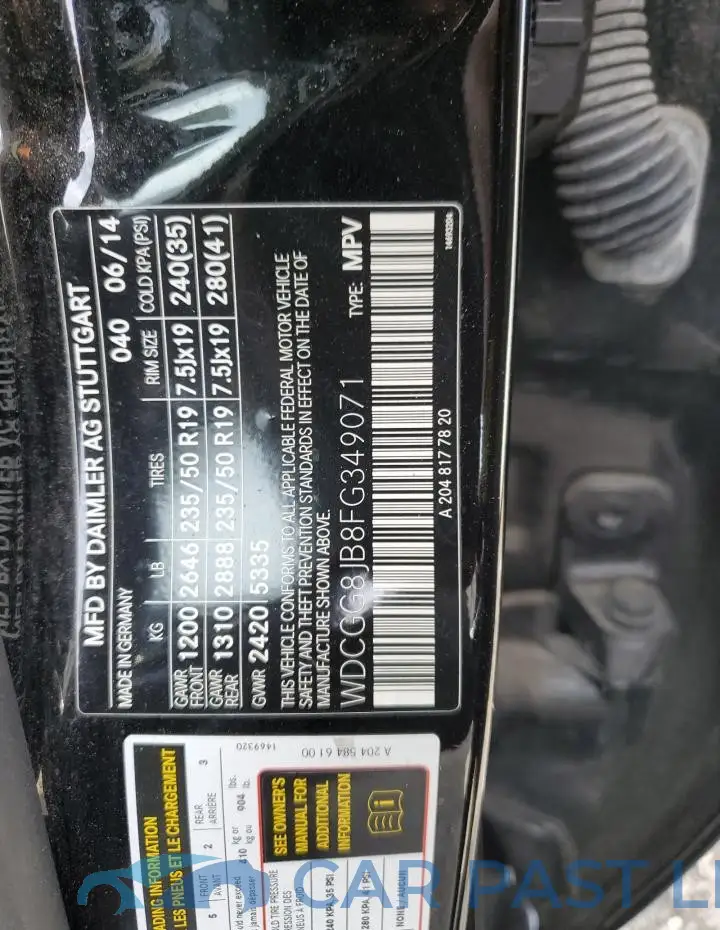 WDCGG8JB8FG349071# 13