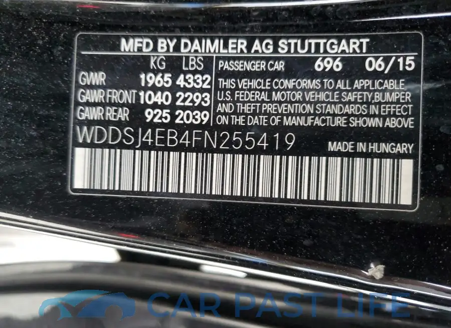 WDDSJ4EB4FN255419# 13
