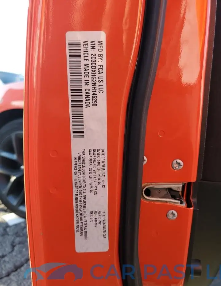 2C3CDXHG2NH146290# 12