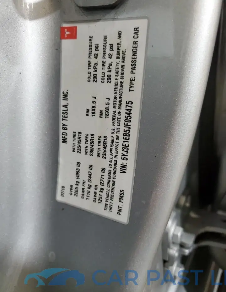 5YJ3E1EB5JF054475# 13