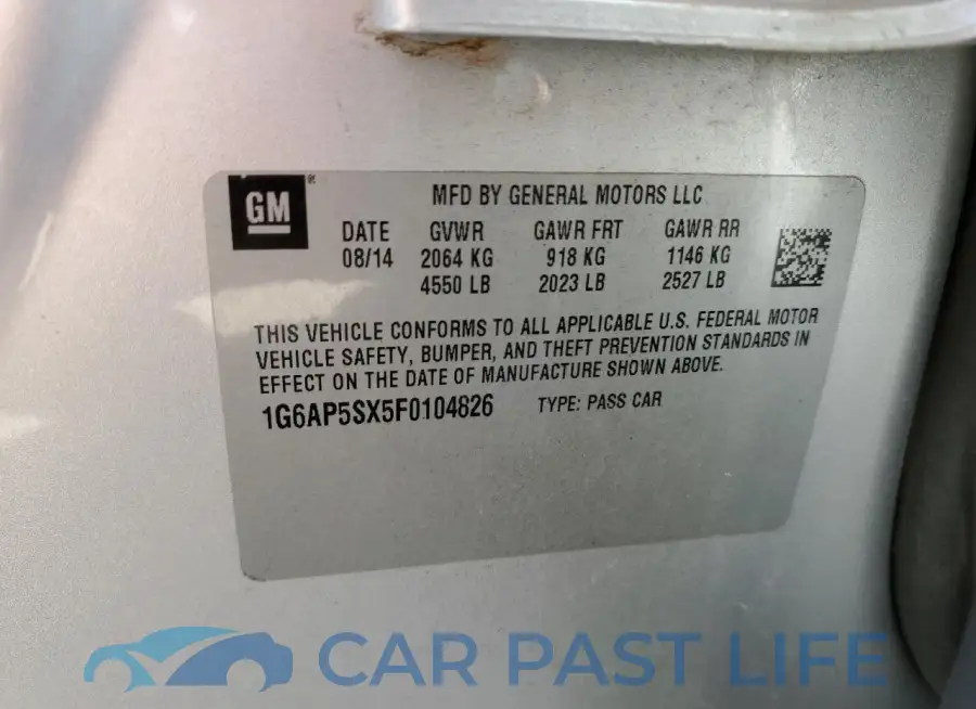 1G6AP5SX5F0104826# 13