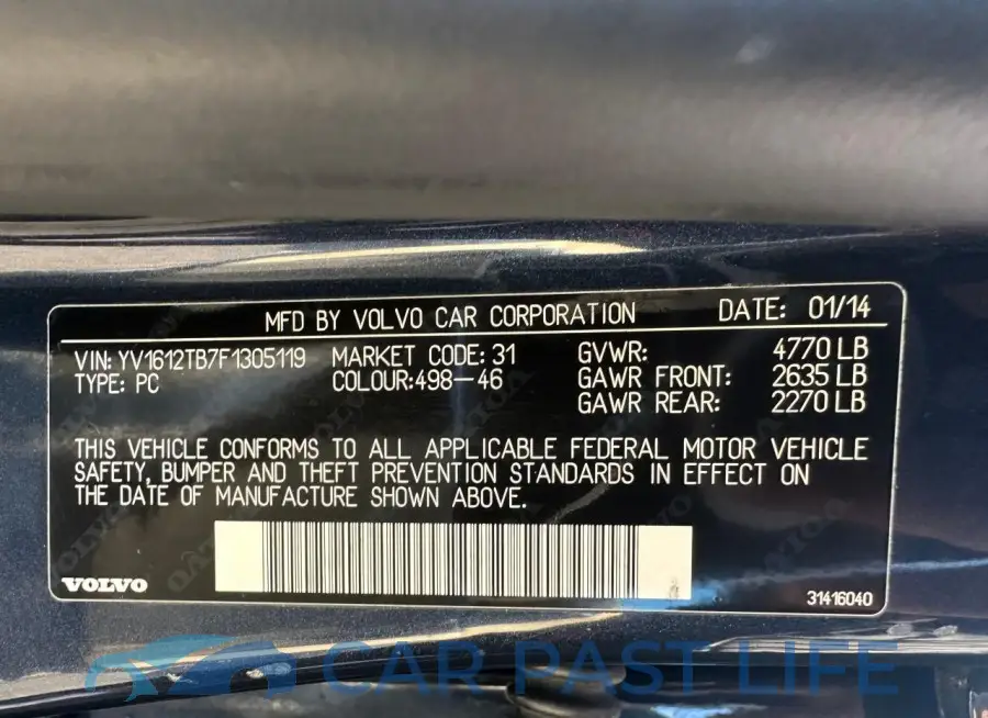 YV1612TB7F1305119# 10
