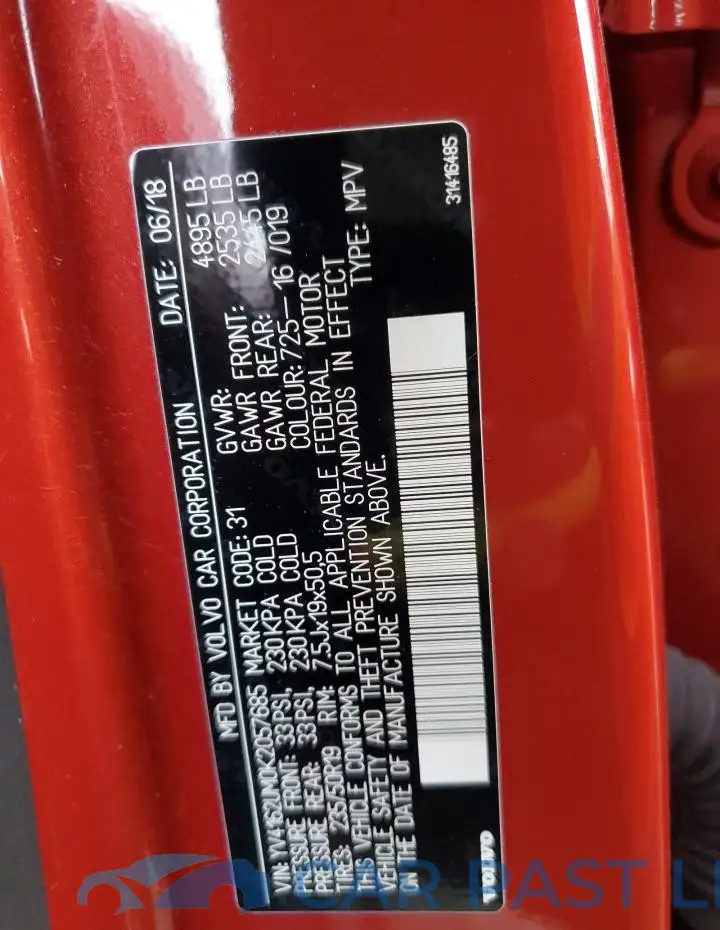 YV4162UM0K2057685# 14