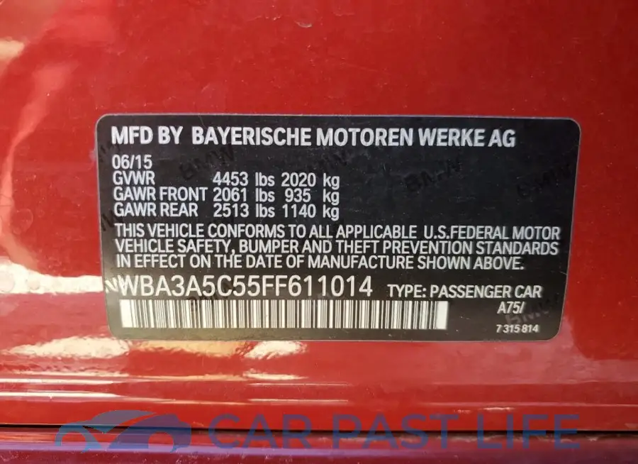 WBA3A5C55FF611014# 12