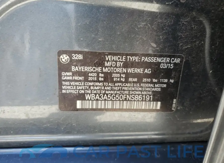 WBA3A5G50FNS86191# 12