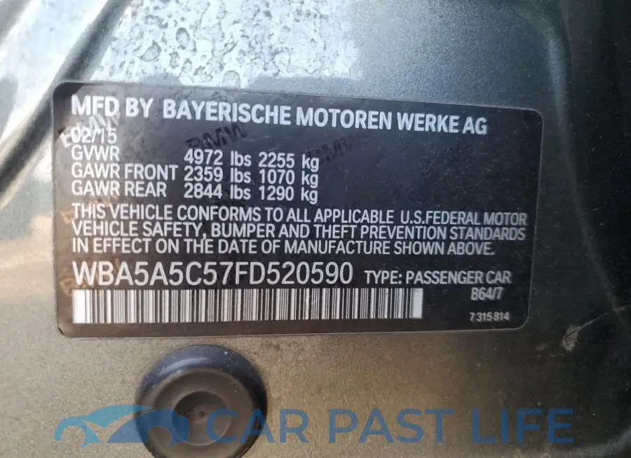 WBA5A5C57FD520590# 12