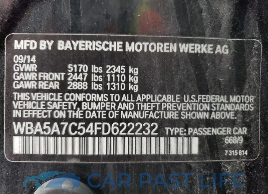 WBA5A7C54FD622232# 12